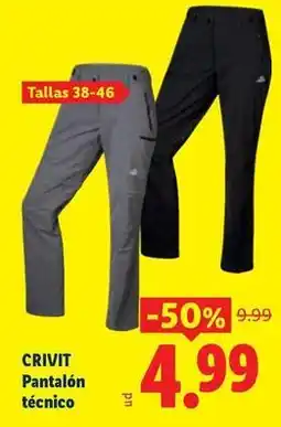 Ocine Crivit - pantalón técnico oferta