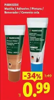 Ocine Parkside -masilla/adhesivo/pintura/renovador/cemento cola oferta
