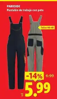 Ocine Parkside - pantalón de trabajo con peto oferta