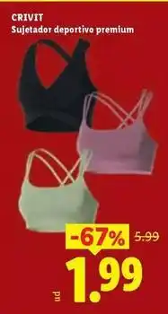 Ocine Crivit - sujetador deportivo premium oferta