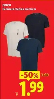 Ocine Crivit - camiseta técnica premium oferta