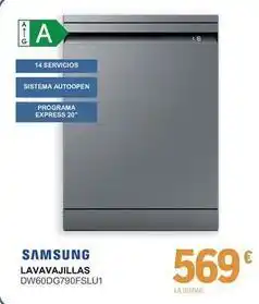 E.Leclerc Samsung - lavavajillas dw60dg790fslu1 oferta