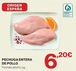Hipercor Pechuga entera de pollo oferta