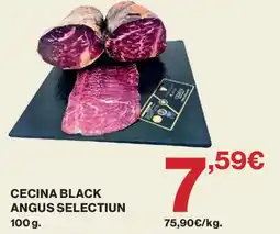 Hipercor Cecina black angus selection oferta