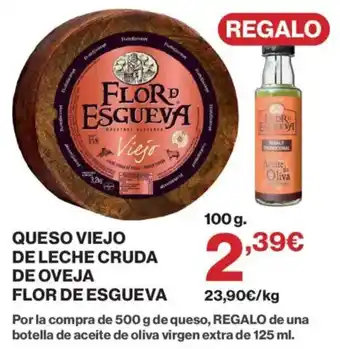 Flor de Esgueva queso viejo de leche cruda de oveja