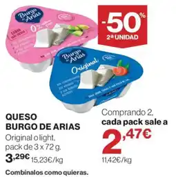Supercor Queso burgo de arias oferta