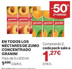 Supercor granini nectares de zumo concentrado oferta