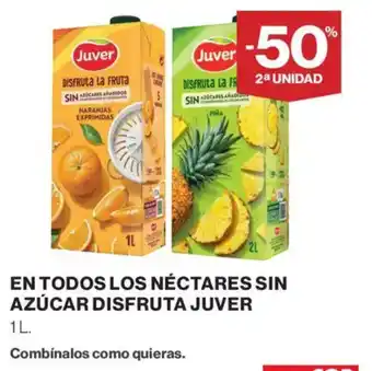Supercor Juver nectares sin azúcar disfruta oferta