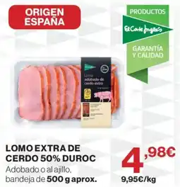 Supercor El Corre Inglesa lomo extra de cerdo 50% duroc oferta