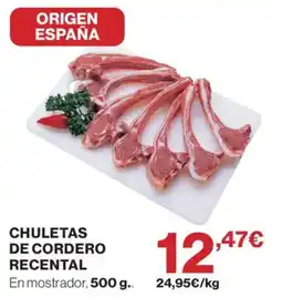Supercor Chuletas de cordero recental oferta