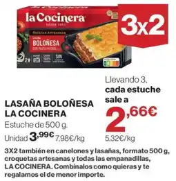 Supercor la Cocinera lasaña boloñesa oferta