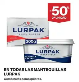 Supercor Lurpak En todas las mantequillas oferta