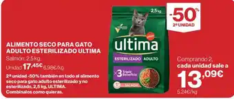 Ultima alimento seco para gato adulto esterilizado