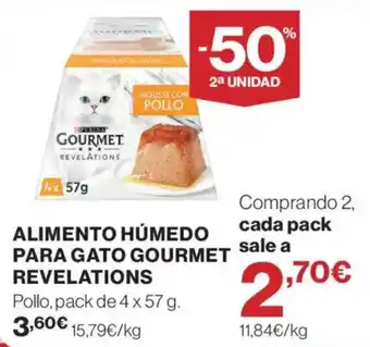 Gourmet revelations alimento húmedo para gato