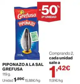 Supercor Grefusa piponazo a la sal oferta