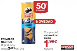 Supercor Pringles nachos original oferta