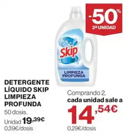 Supercor Skip detergente líquido limpieza profunda oferta