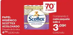 Supercor Scottex papel higiénico acolchado oferta