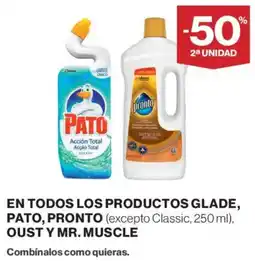 Supercor Glade Pato En todos los productos pronto oust y mr muscle oferta