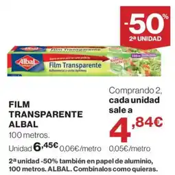 Supercor Albal film transparente oferta