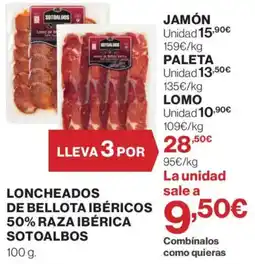 Supercor Sotoalbos loncheados de bellota ibéricos 50% raza ibérica oferta