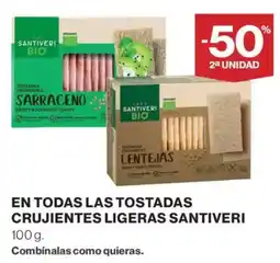 Supercor Santiveri En todas las tostadas crujientes ligeras oferta