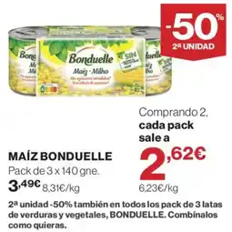 Supercor Bonduelle maíz · milho oferta