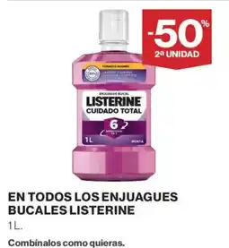 Supercor Listerine En todos los enjuagues bucales oferta