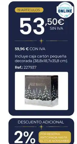 Makro caja cartón pequeña decorada oferta