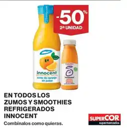 Supercor Innocent en todos los zumos y smoothies refrigerados oferta