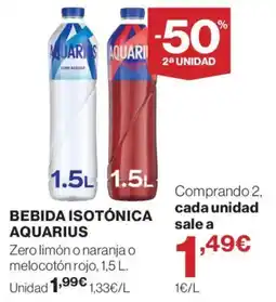 Supercor Aquarius bebida isotónica oferta