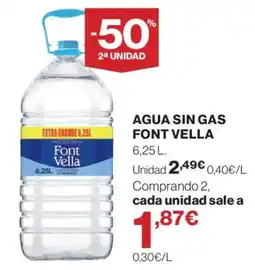 Supercor Font Vella agua sin gas oferta
