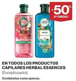 Supercor Herbal Essences En todos los productos capilares oferta