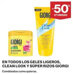 Supercor Giorgi En todos los geles ligeros, clean look y súper rizos oferta