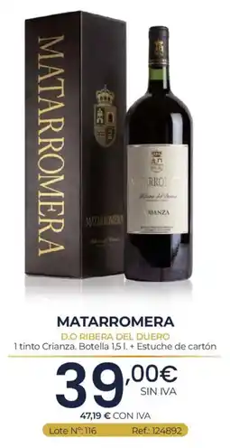 Makro Matarromera D.O Ribera del Duero oferta