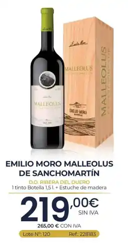 Makro Emilio Moro Malleolus de Sanchomartín oferta