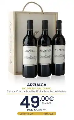 Makro Arzuaga 3 tintos Crianza oferta