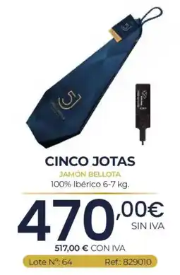 Makro Cinco Jotas jamón bellota oferta
