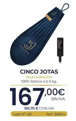 Makro Cinco Jotas paleta bellota oferta