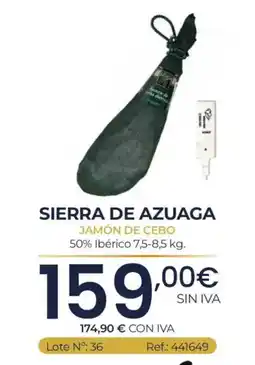Makro Sierra de Azuaga jamón de cebo oferta