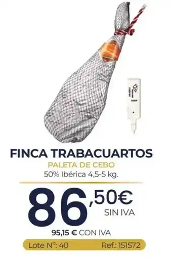 Finca Trabacuartos paleta de cebo