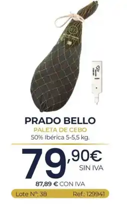 Makro Prado Bello paleta de cebo oferta
