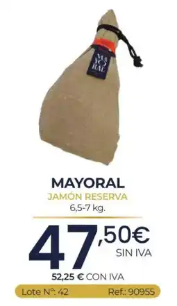 Makro Mayoral jamón reserva oferta