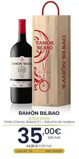 Makro Ramón Bilbao tinto Crianza oferta