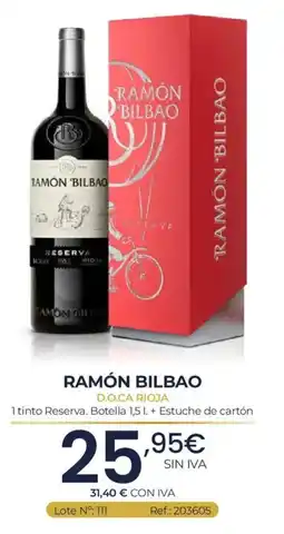 Makro Ramón Bilbao tinto Reserva oferta