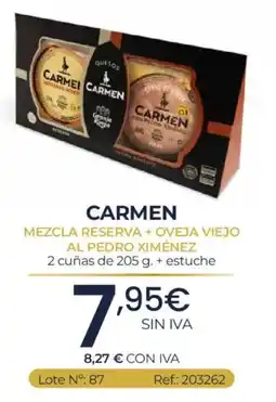 Makro Carmen mezcla reserva + oveja viejo al pedro ximénez oferta
