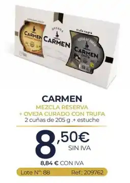Makro Carmen mezcla reserva + oveja curado con trufa oferta