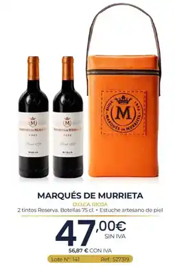 Makro Marqués de Murrieta 2 tintos Reserva oferta