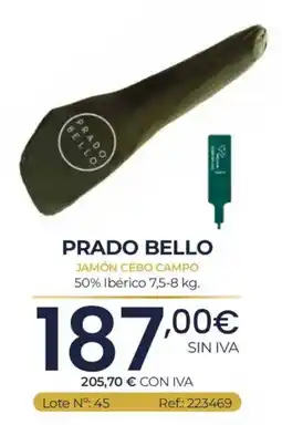 Makro Prado Bello jamón cebo campo oferta