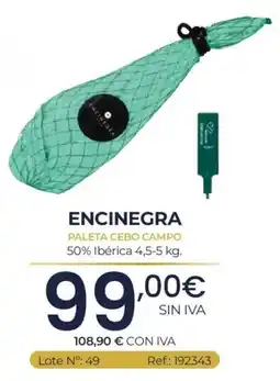 Makro Encinegra paleta cebo campo oferta